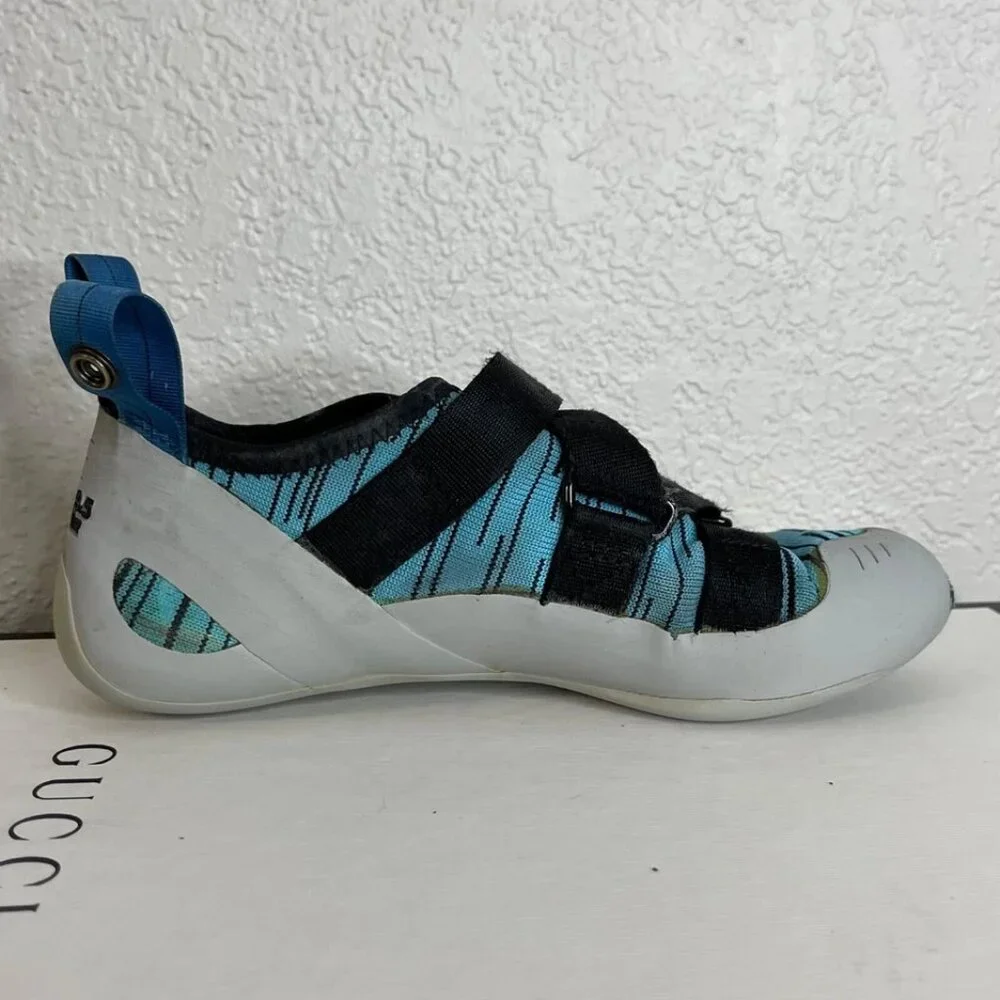 Butora Comet Rental Climbing Shoes Blue Grey Black Strappy Men's‎ 39.5 EU/7 US
